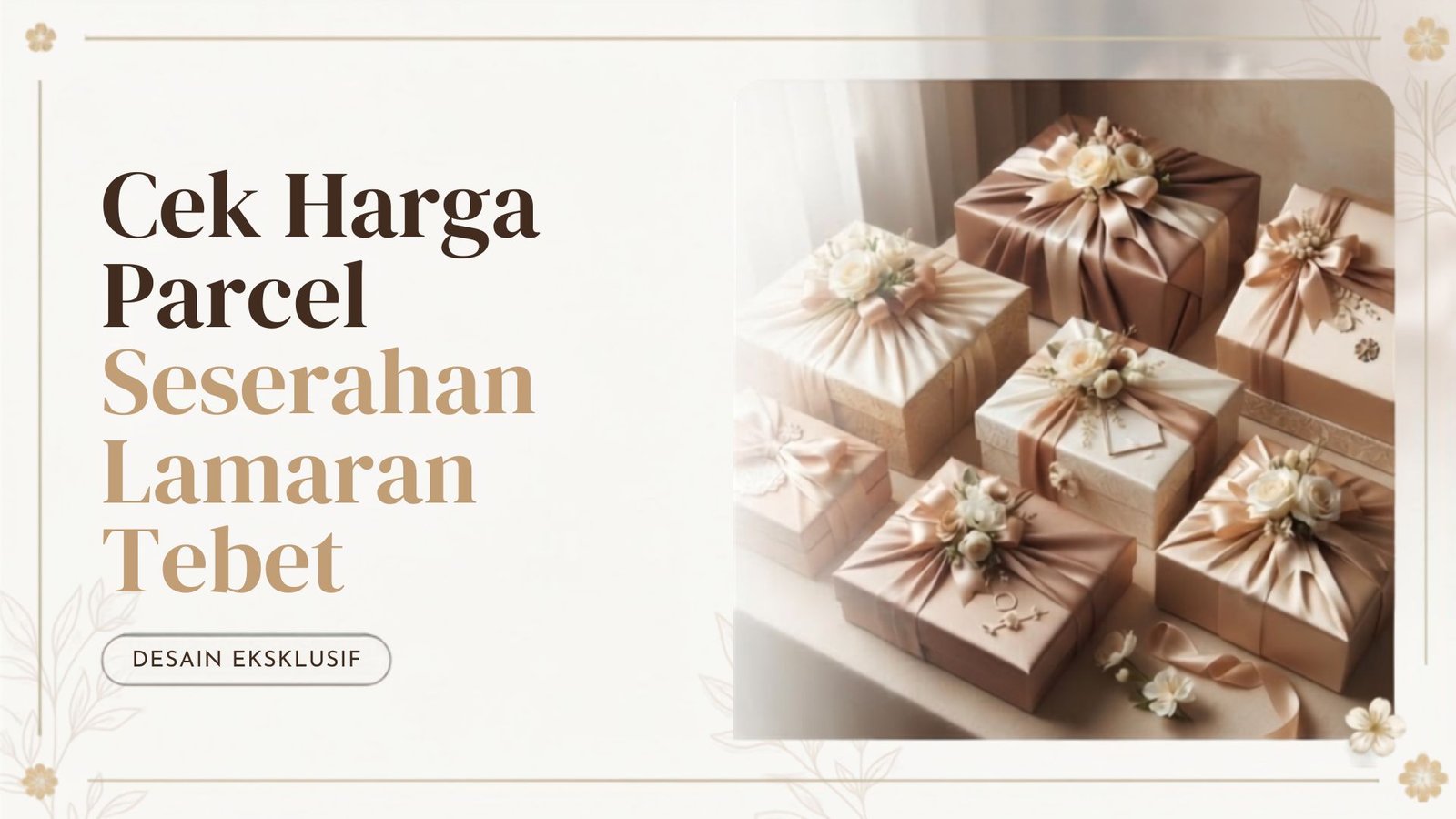 Cek Harga Parcel Seserahan Lamaran Tebet Desain Eksklusif