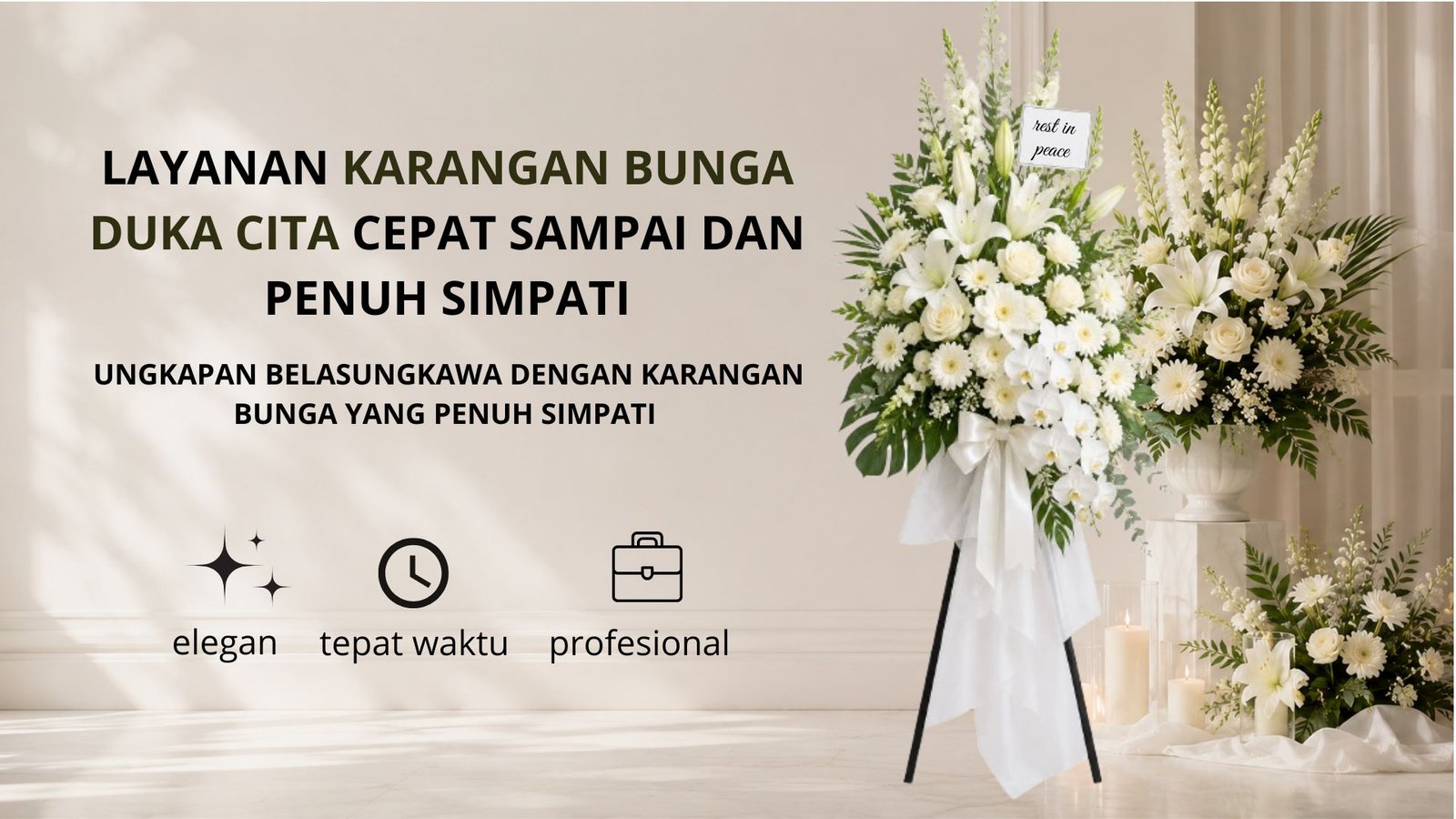 Layanan Karangan Bunga Duka Cita Cepat Sampai dan Penuh Simpati