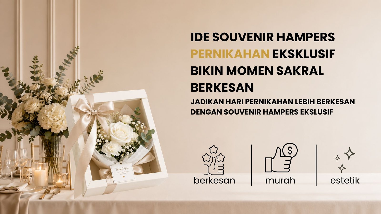 Ide Souvenir Hampers Pernikahan Eksklusif Bikin Momen Sakral Berkesan